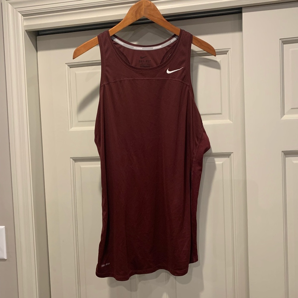 Nike running tank, Maroon size:XL